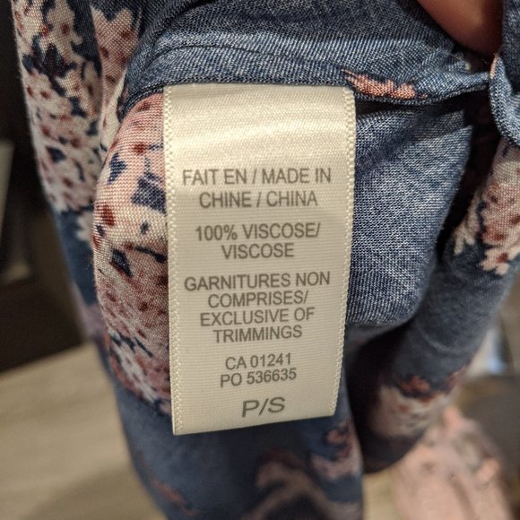 Twik Simons Lilac Print Midi/Maxi Ruffle Dress S/M - Picture 7 of 8